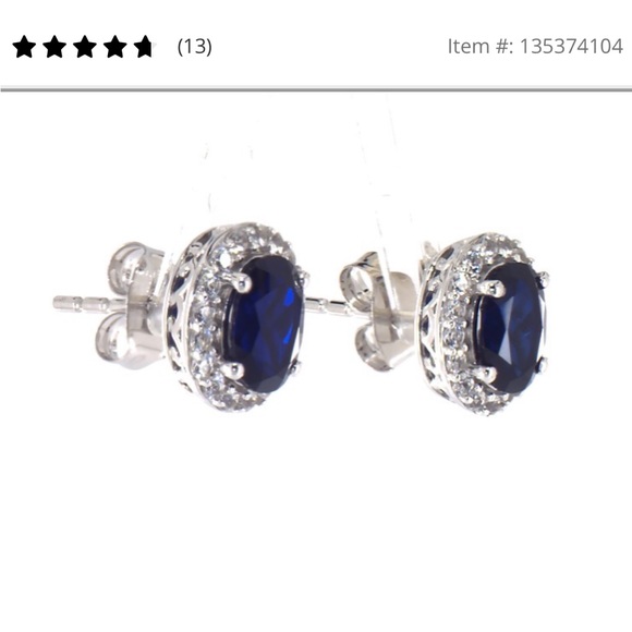 Kay Jewelers Jewelry Kays Lab Sapphire Stud Earrings Sterling